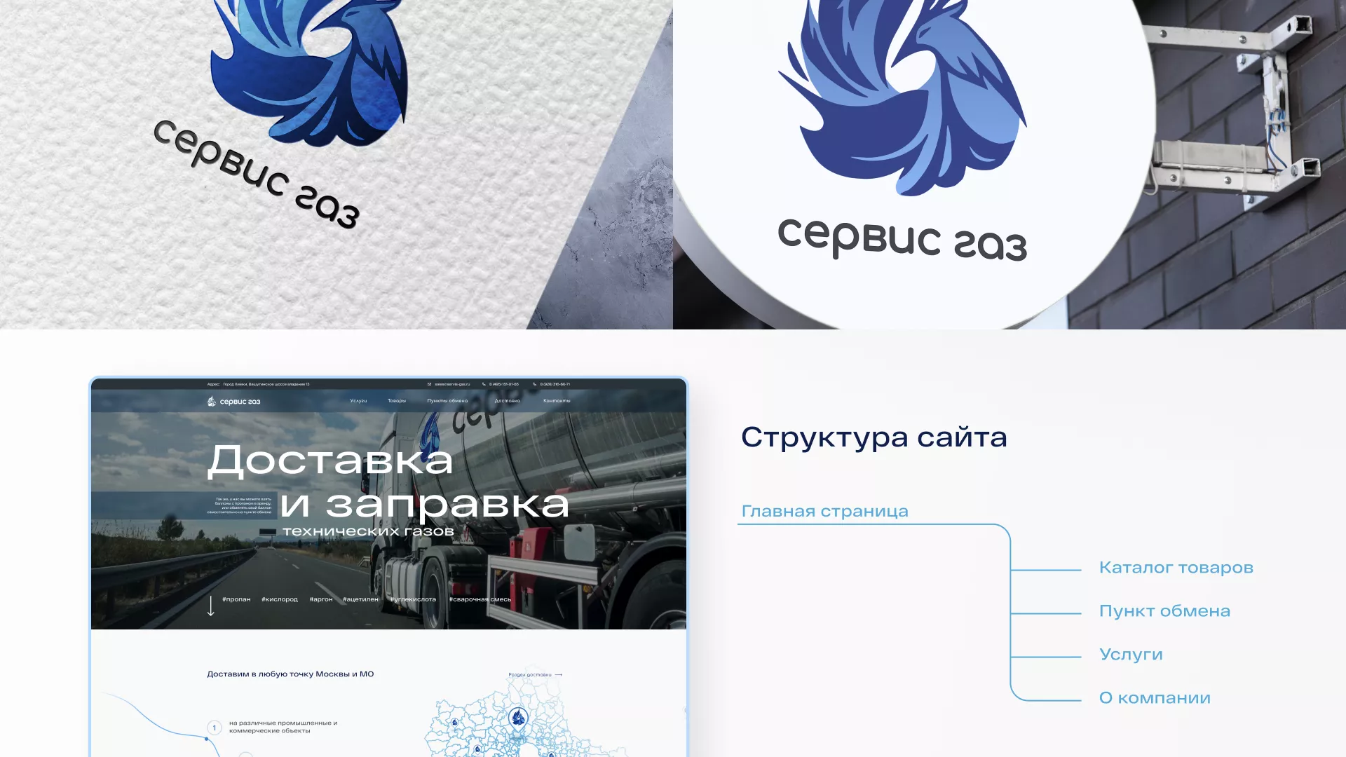Создание сайта компании «Сервис газ» в Мегионе