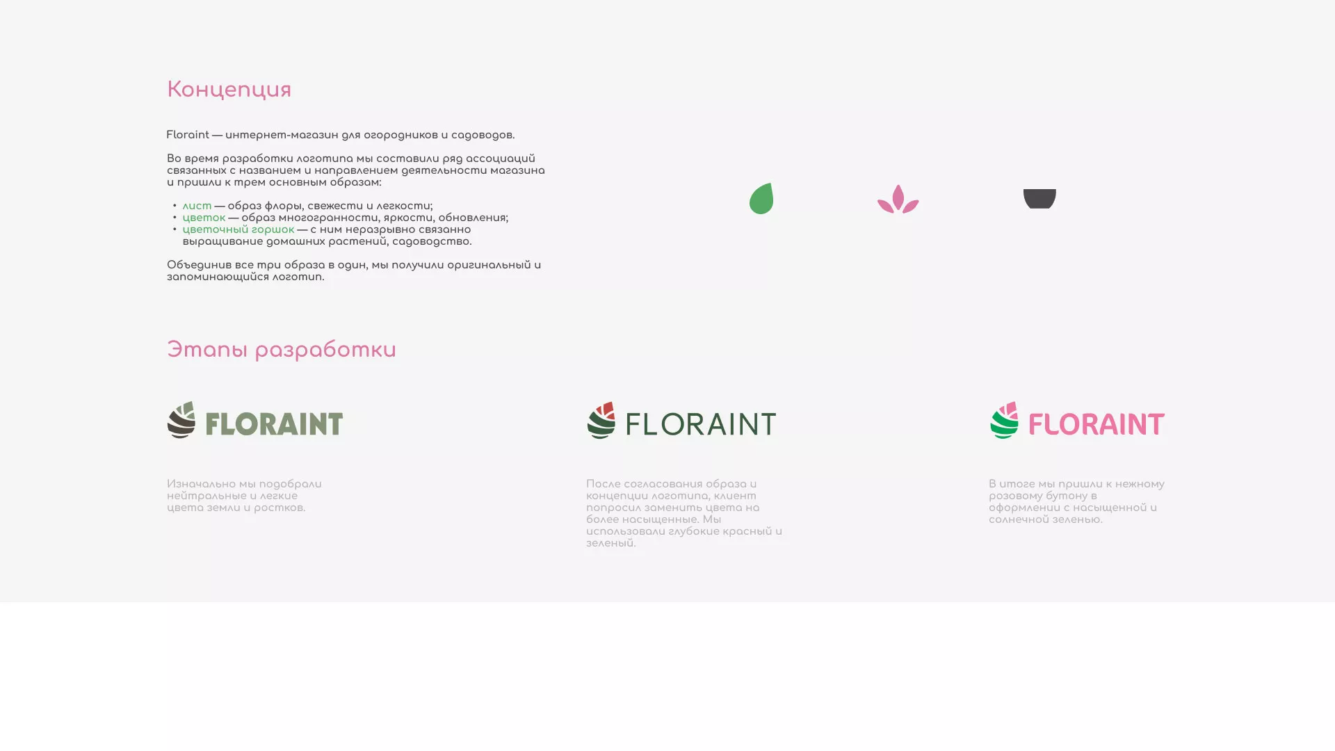 Создание логотипа и интернет-магазина «FLORAINT» в Мегионе